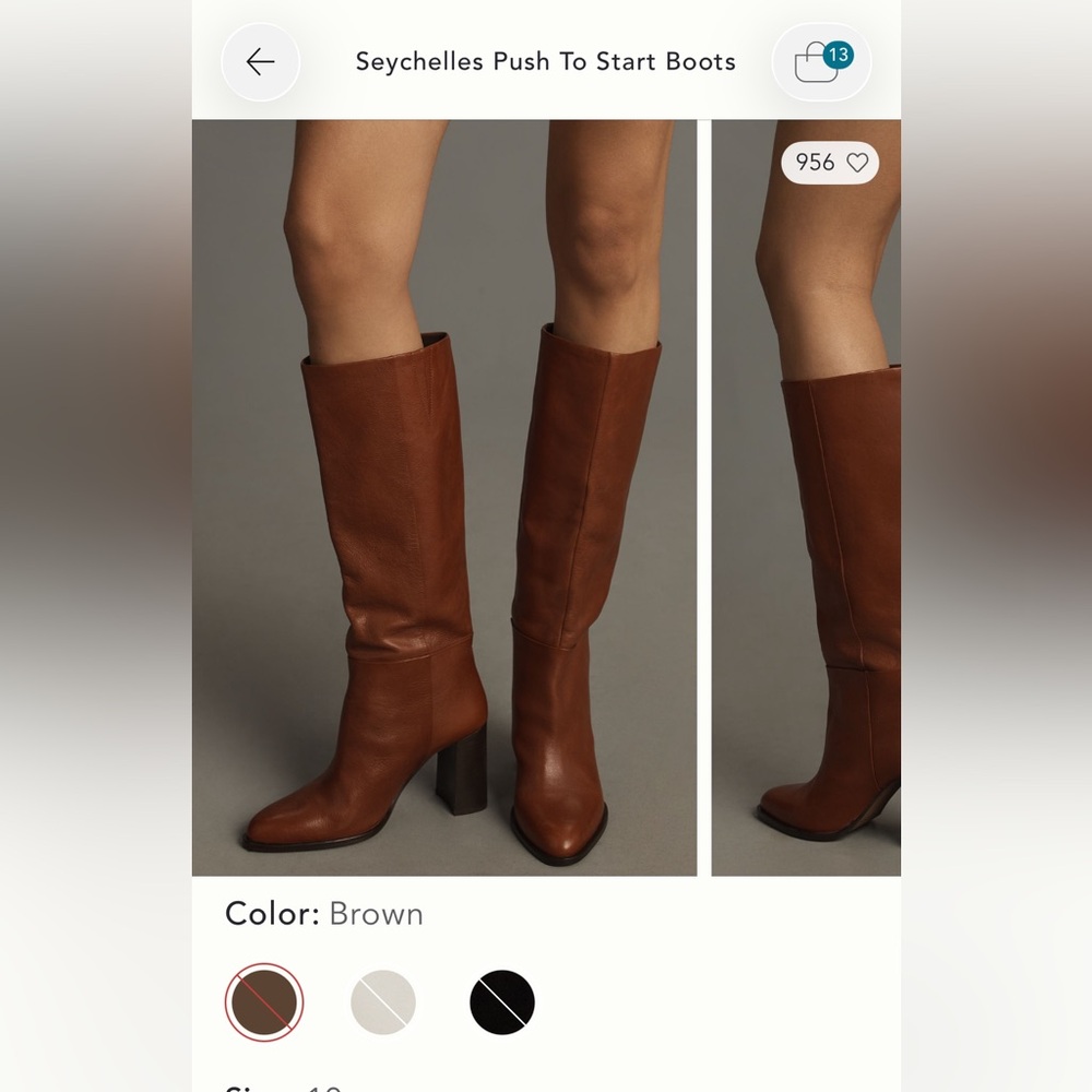 Seychelles “Push to Start” Tall Boots - Brown 10M